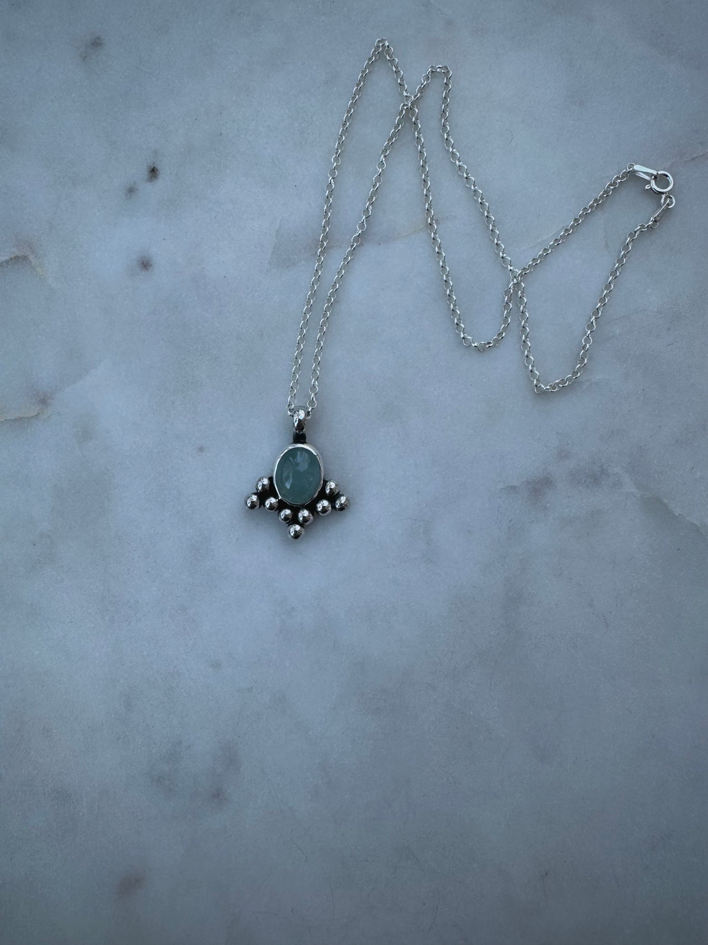 Aquamarine necklace