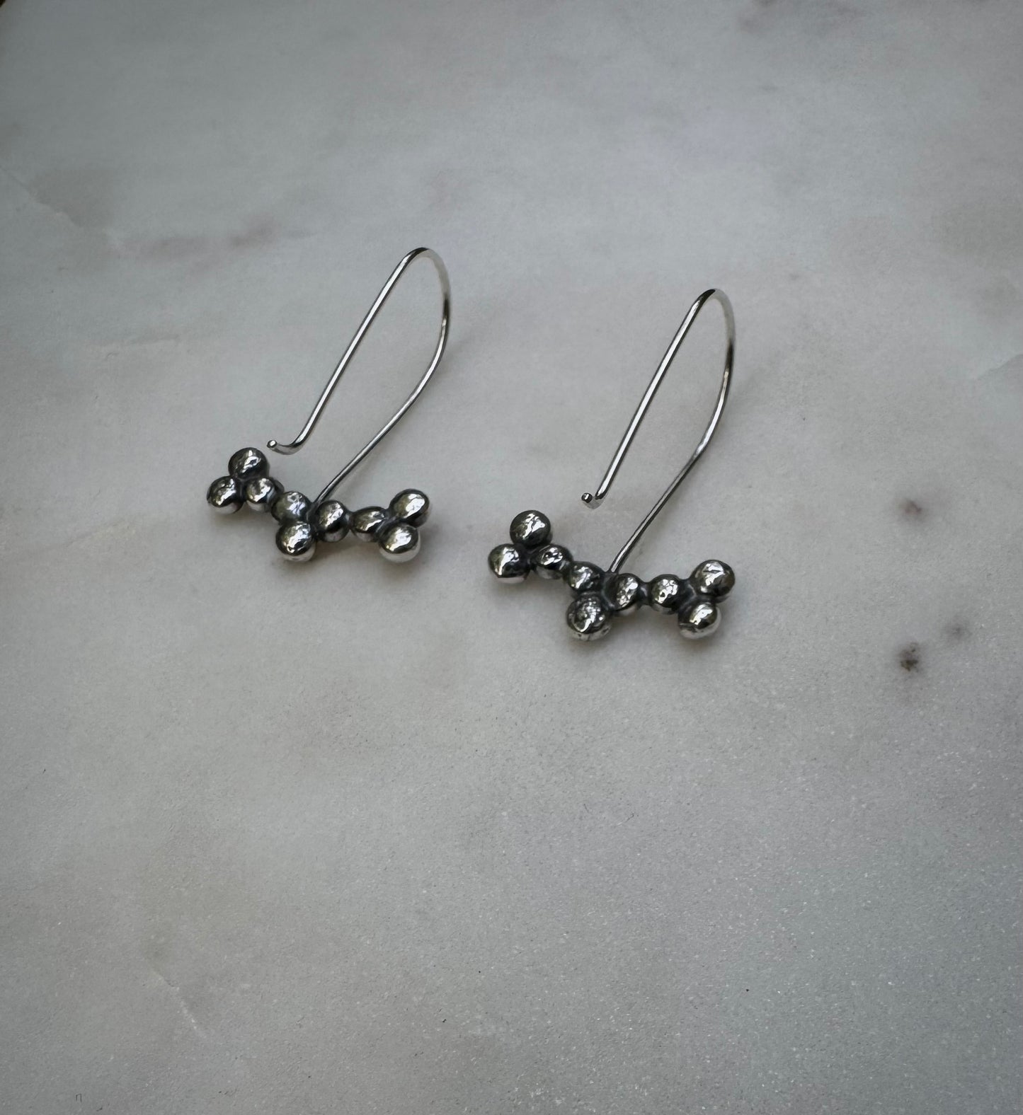 Handmade earrings in sterling silver