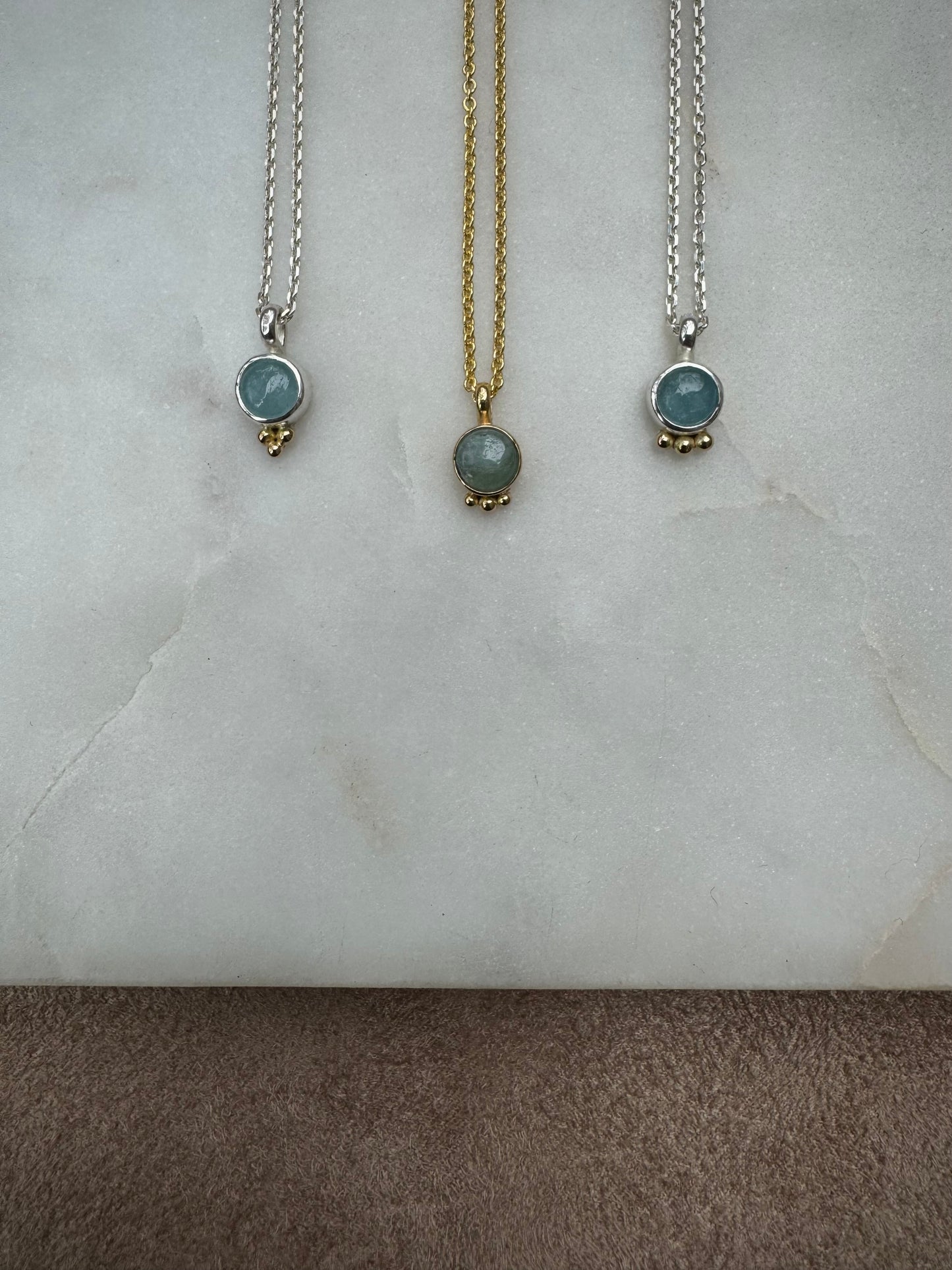 Aquamarine 18k gold collection