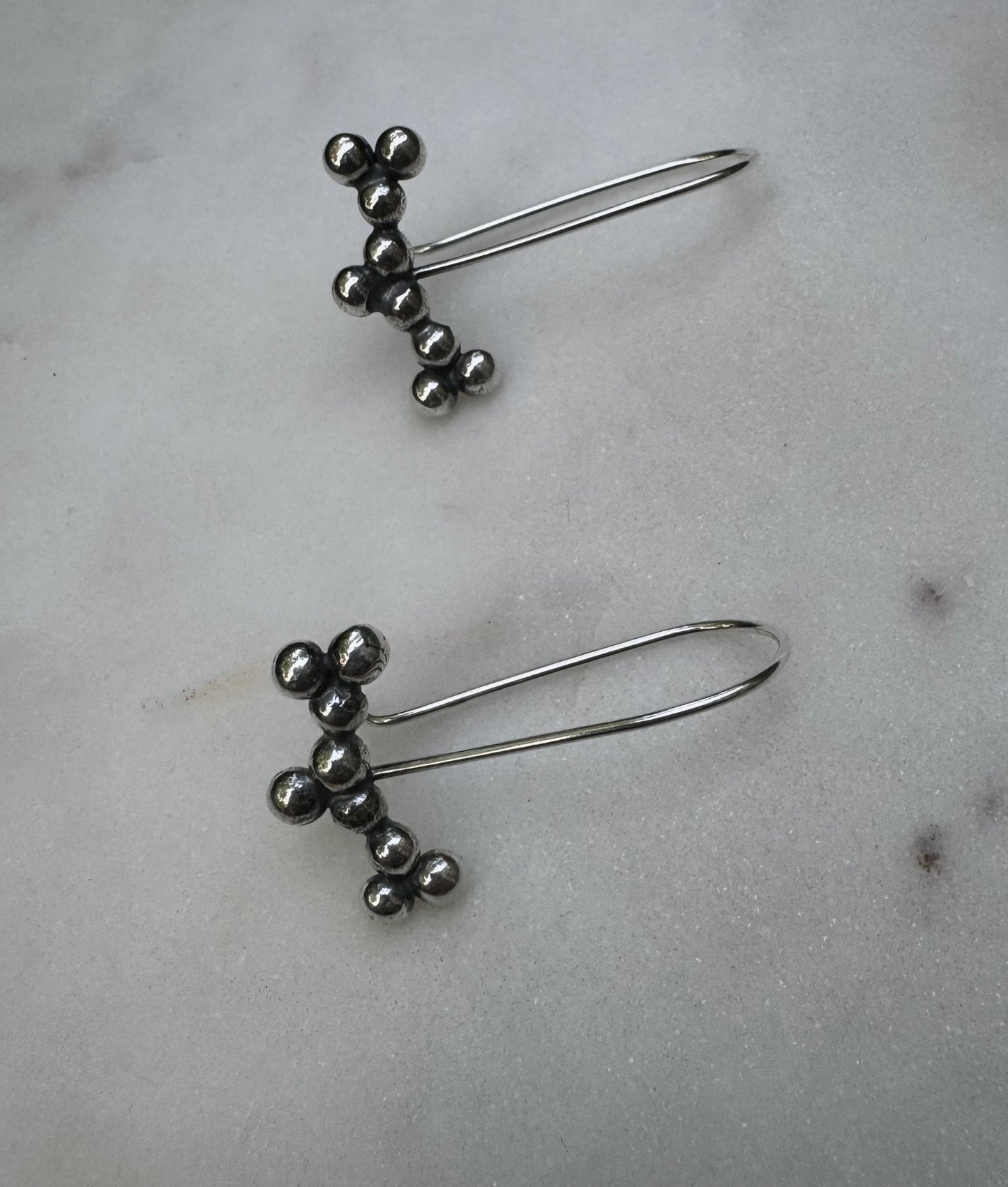 Handmade earrings in sterling silver