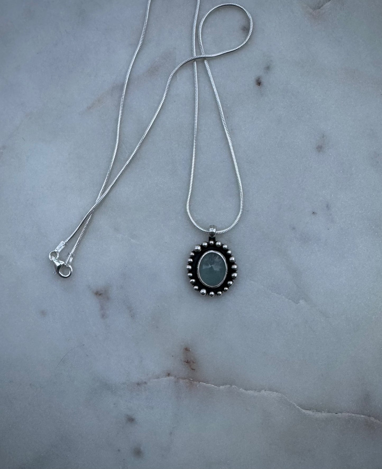 Aquamarine necklace