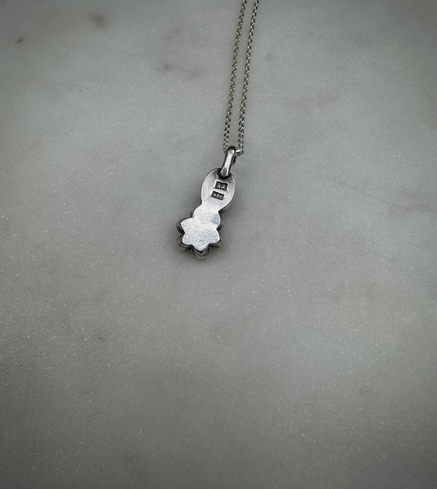 Moonstone flower amulet