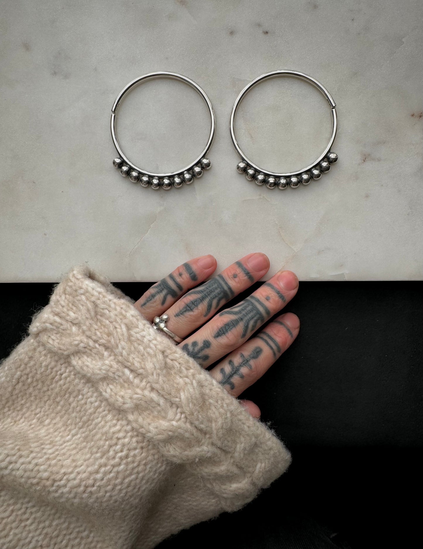 Big earrings for streched ears