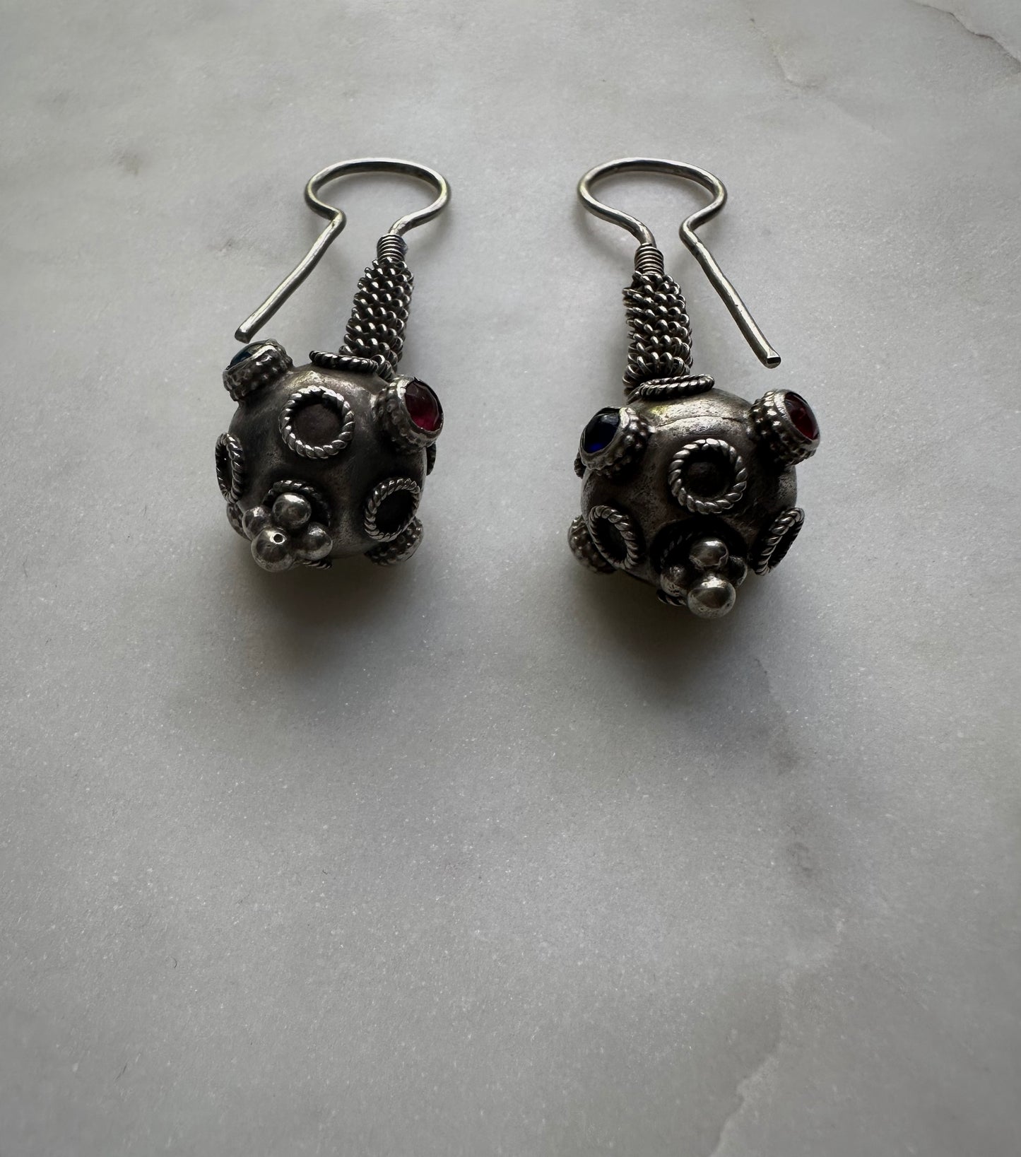 Gorgeous vintage silver earrings from Pakistan