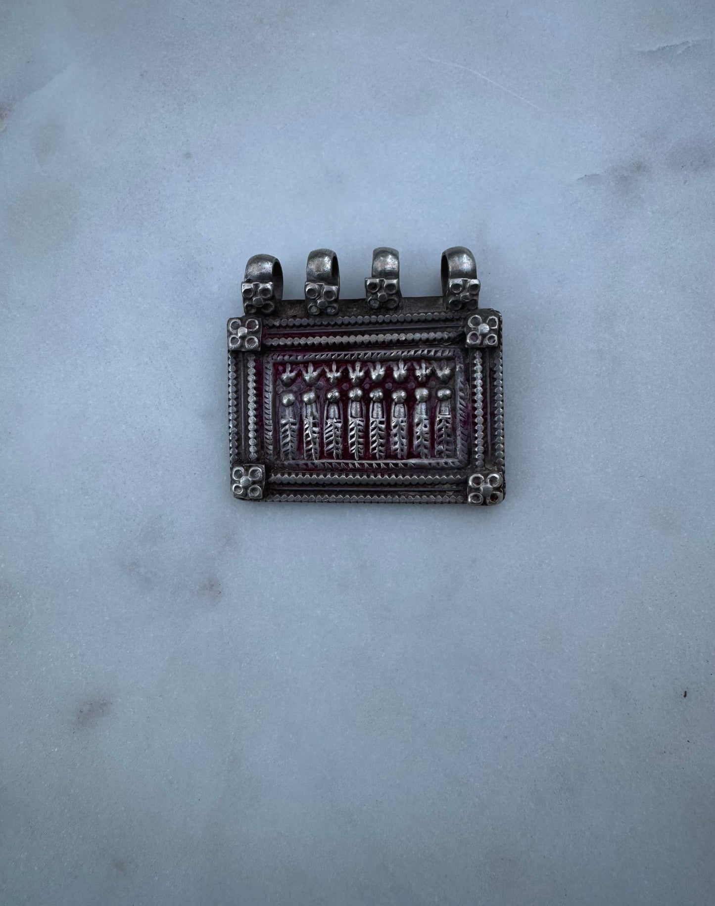 7 sister one brother, Hindu silver amulet