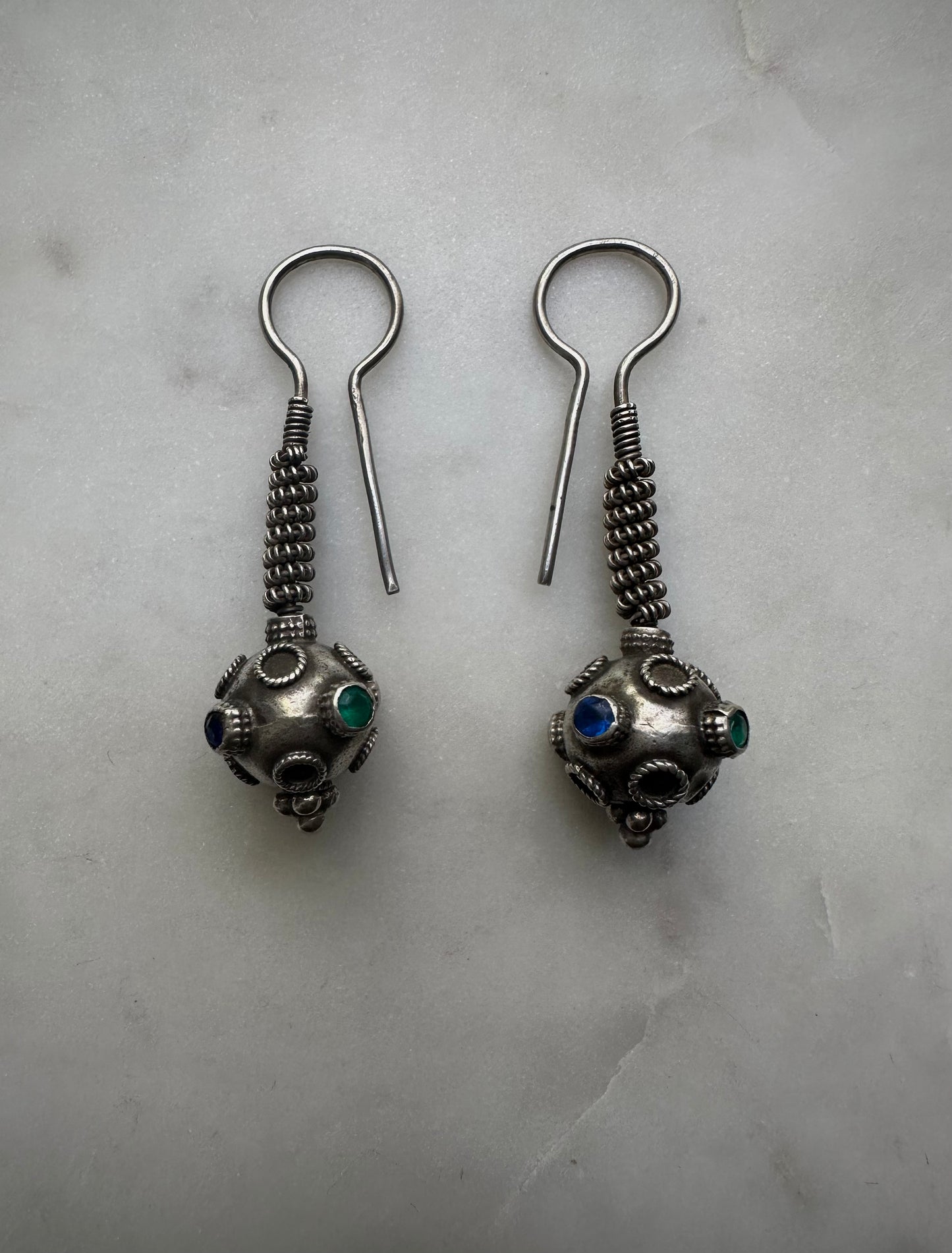Gorgeous vintage silver earrings from Pakistan