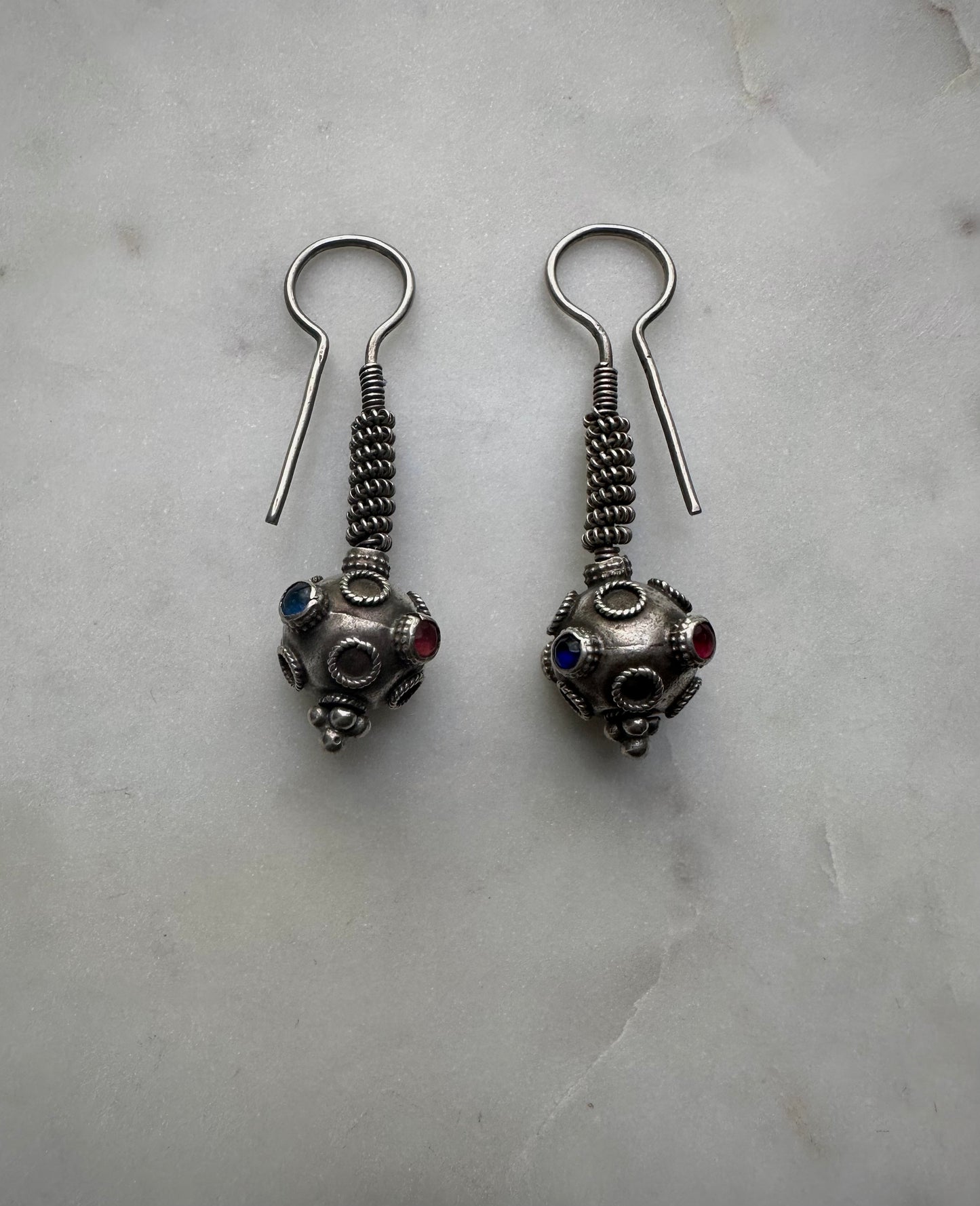 Gorgeous vintage silver earrings from Pakistan