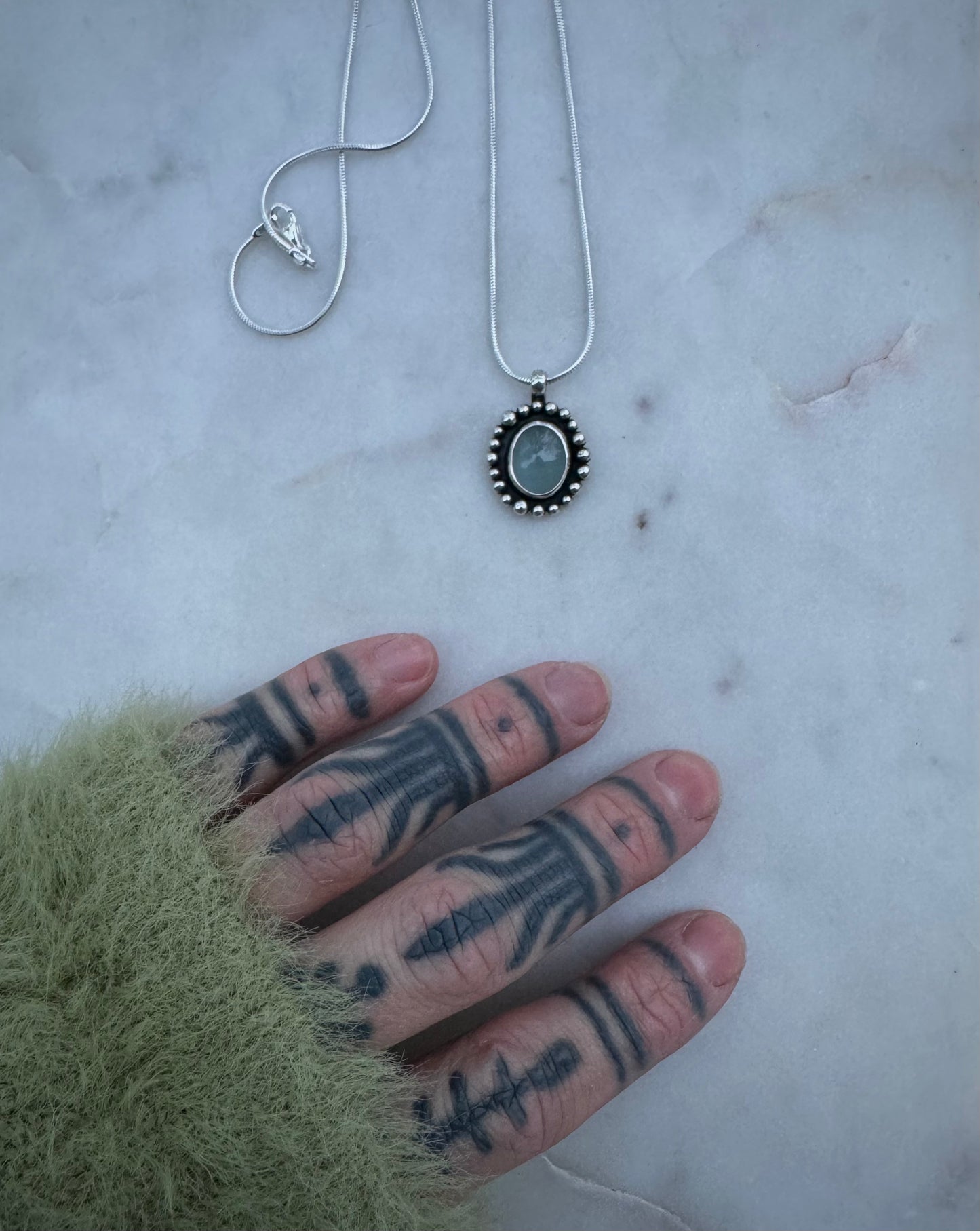 Aquamarine necklace