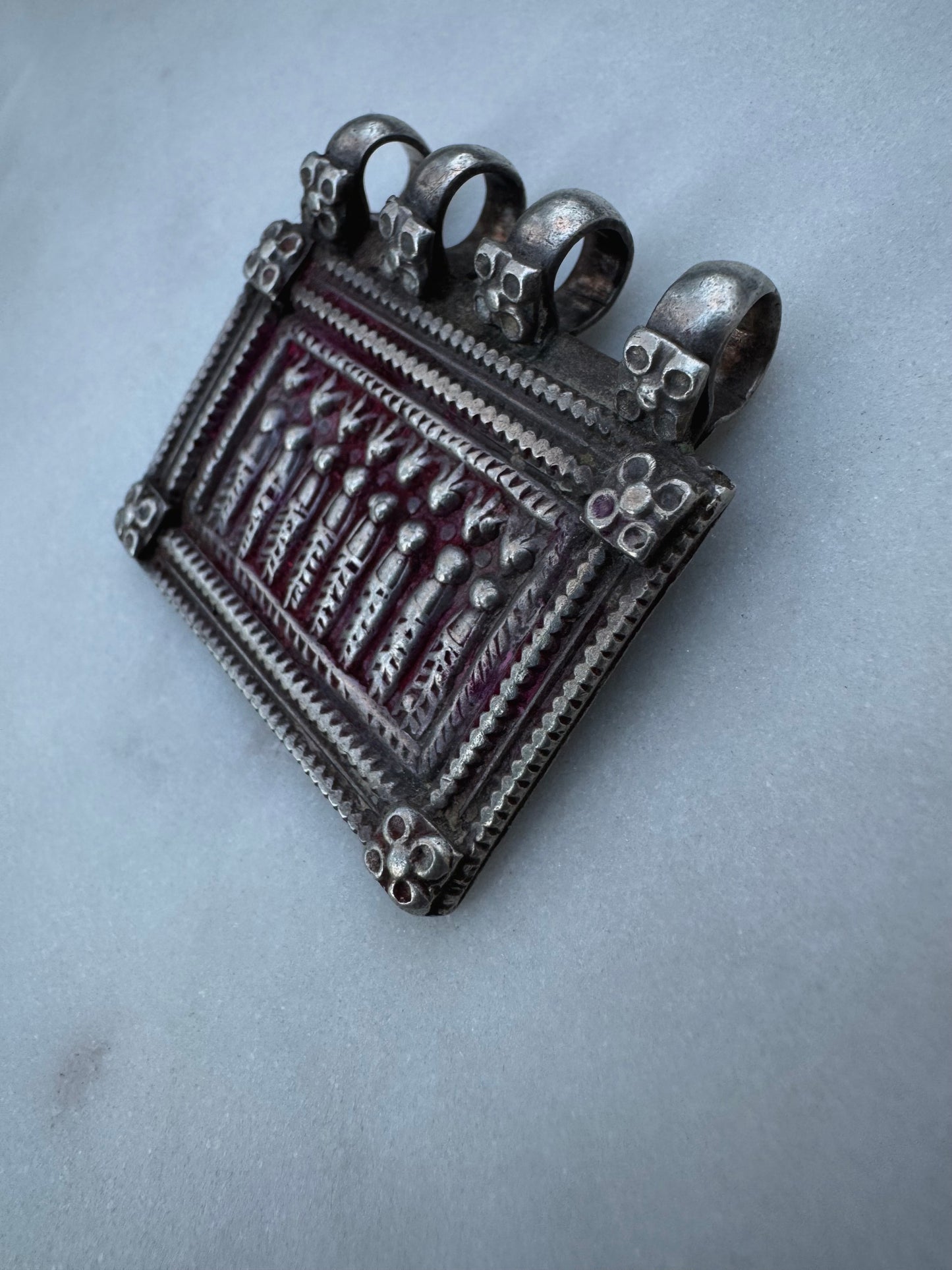 7 sister one brother, Hindu silver amulet