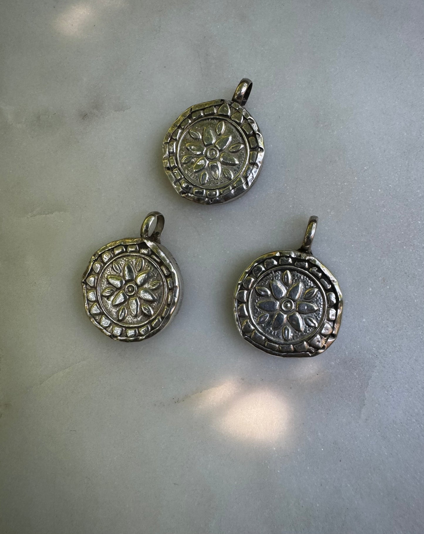 Ganesh silver amulets from India