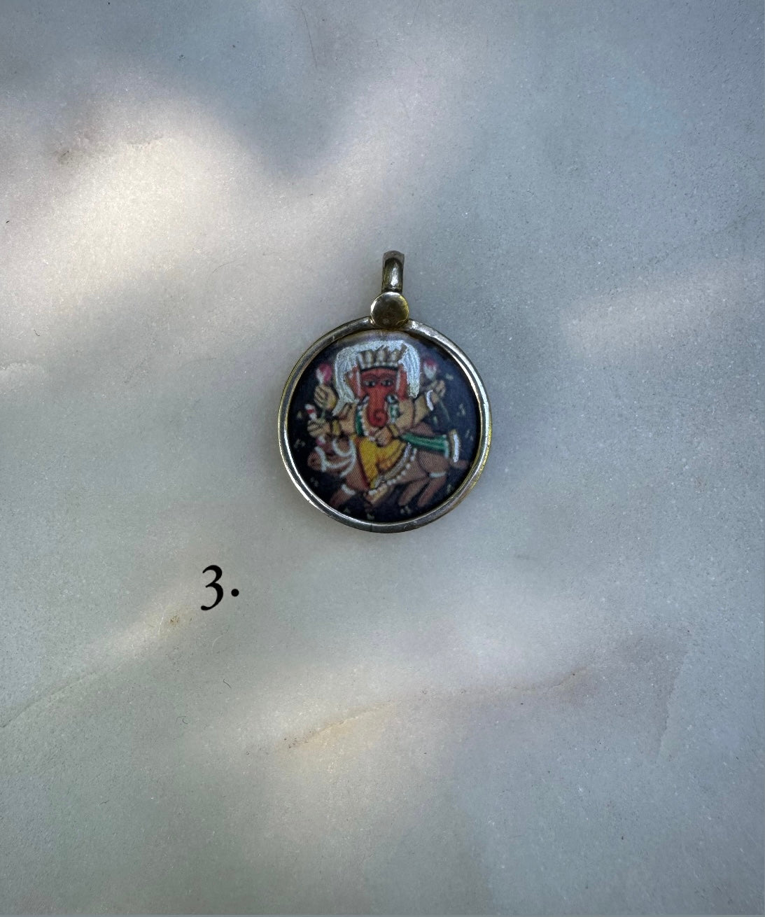Ganesh silver amulets from India
