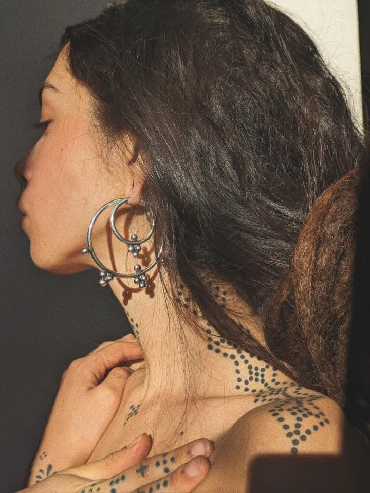 •Made to order• Set of two pair of earrings for streched ears
