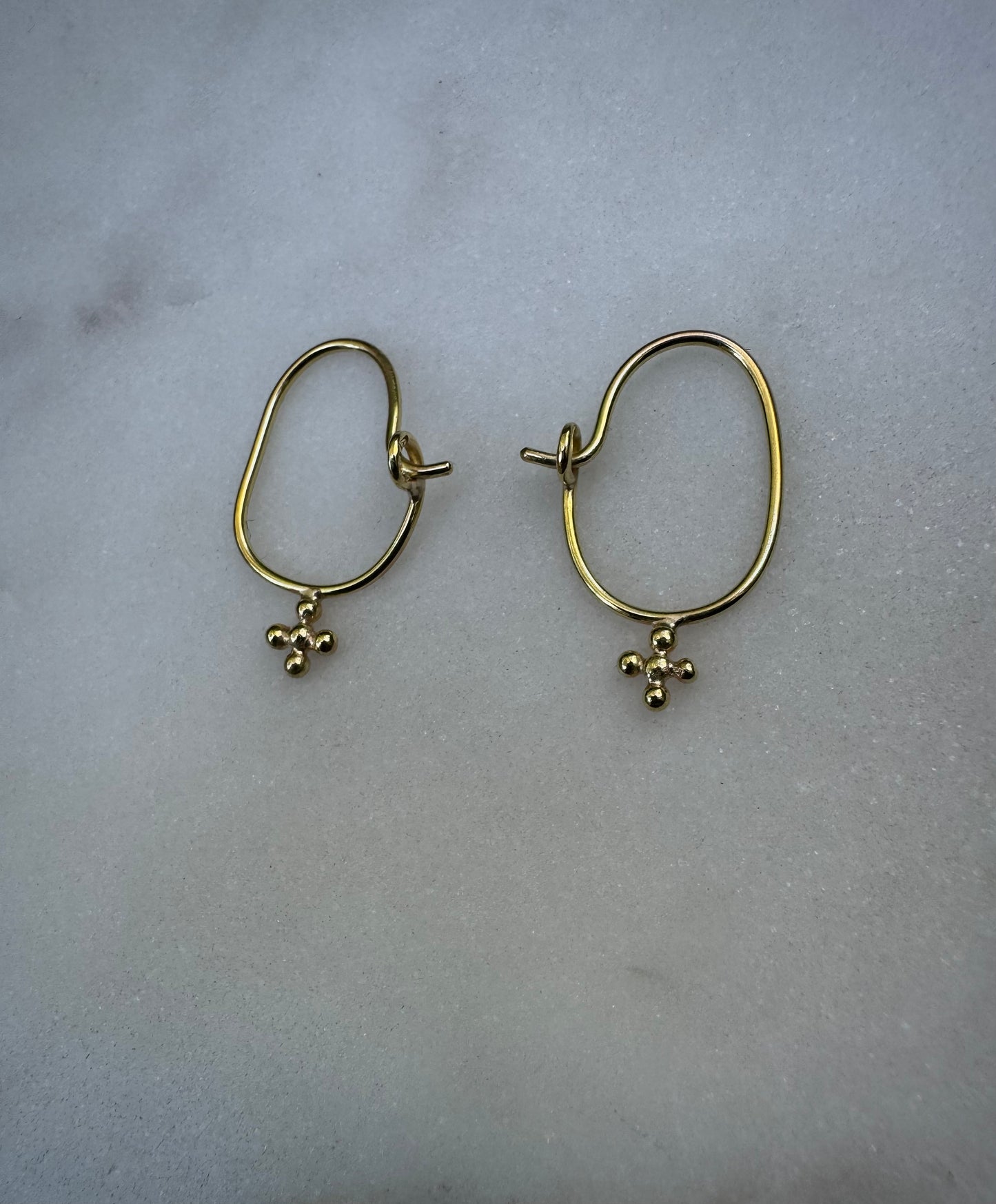 Solid 18k fairtrade gold earrings