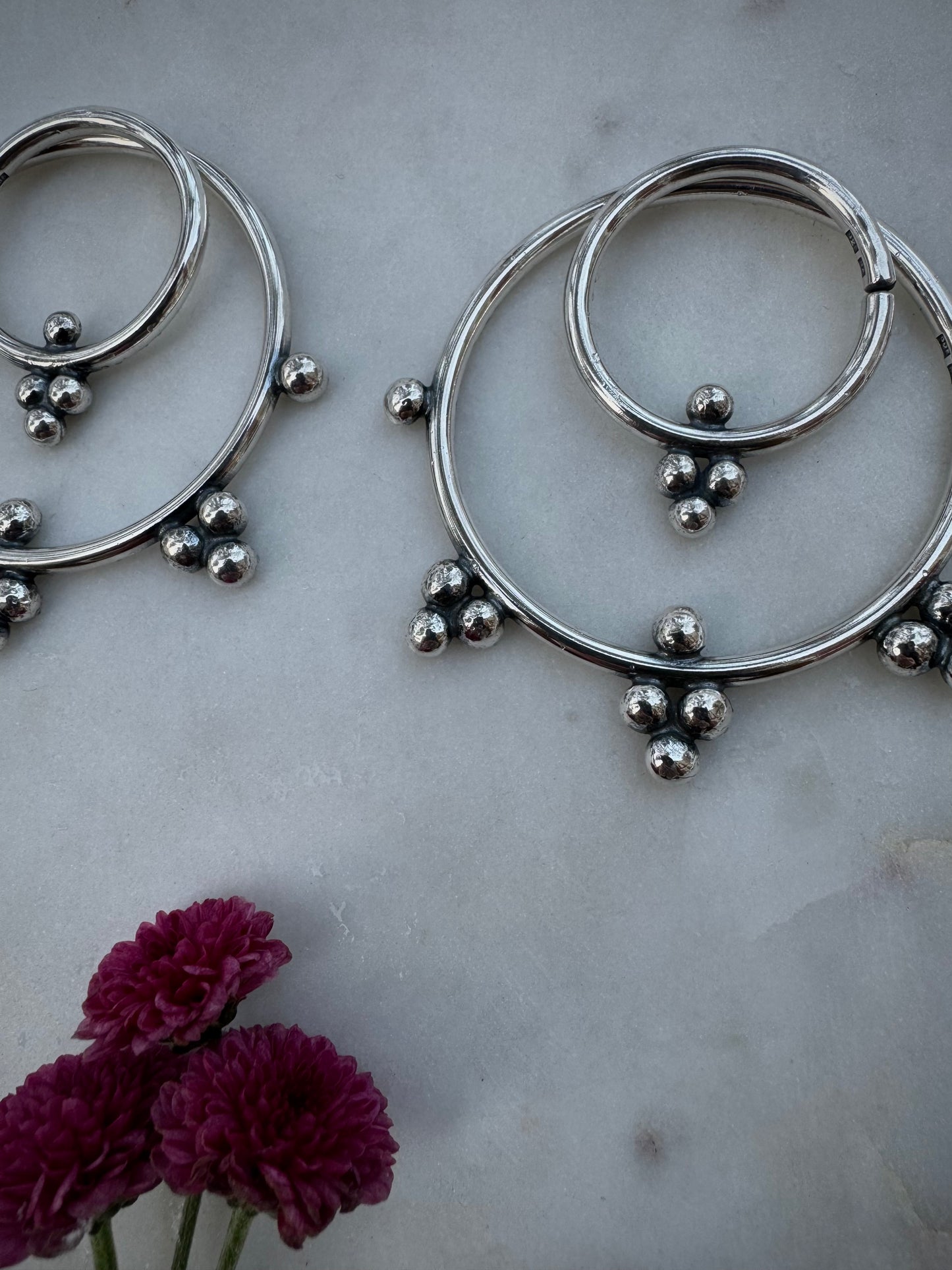 •Made to order• Set of two pair of earrings for streched ears