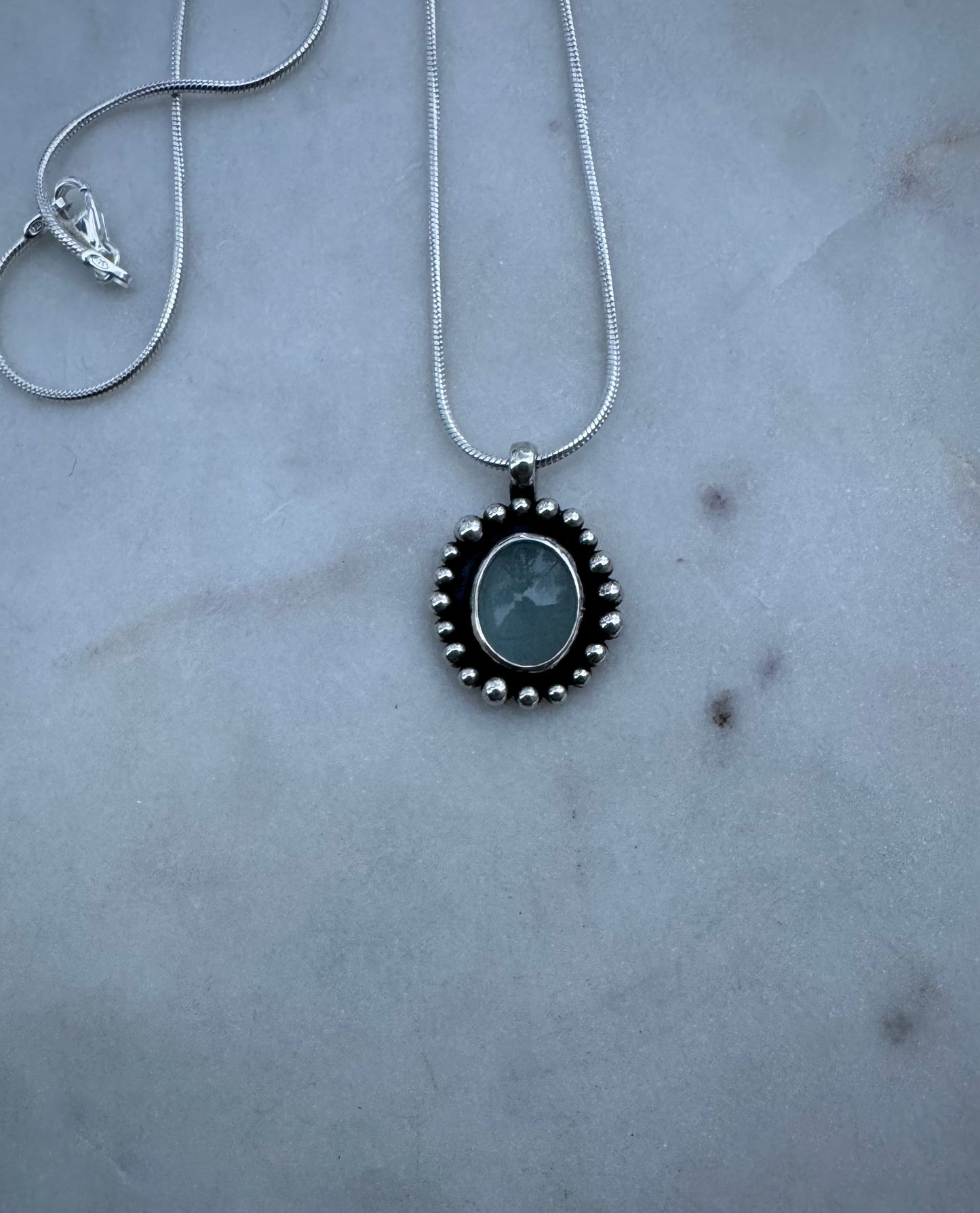 Aquamarine necklace