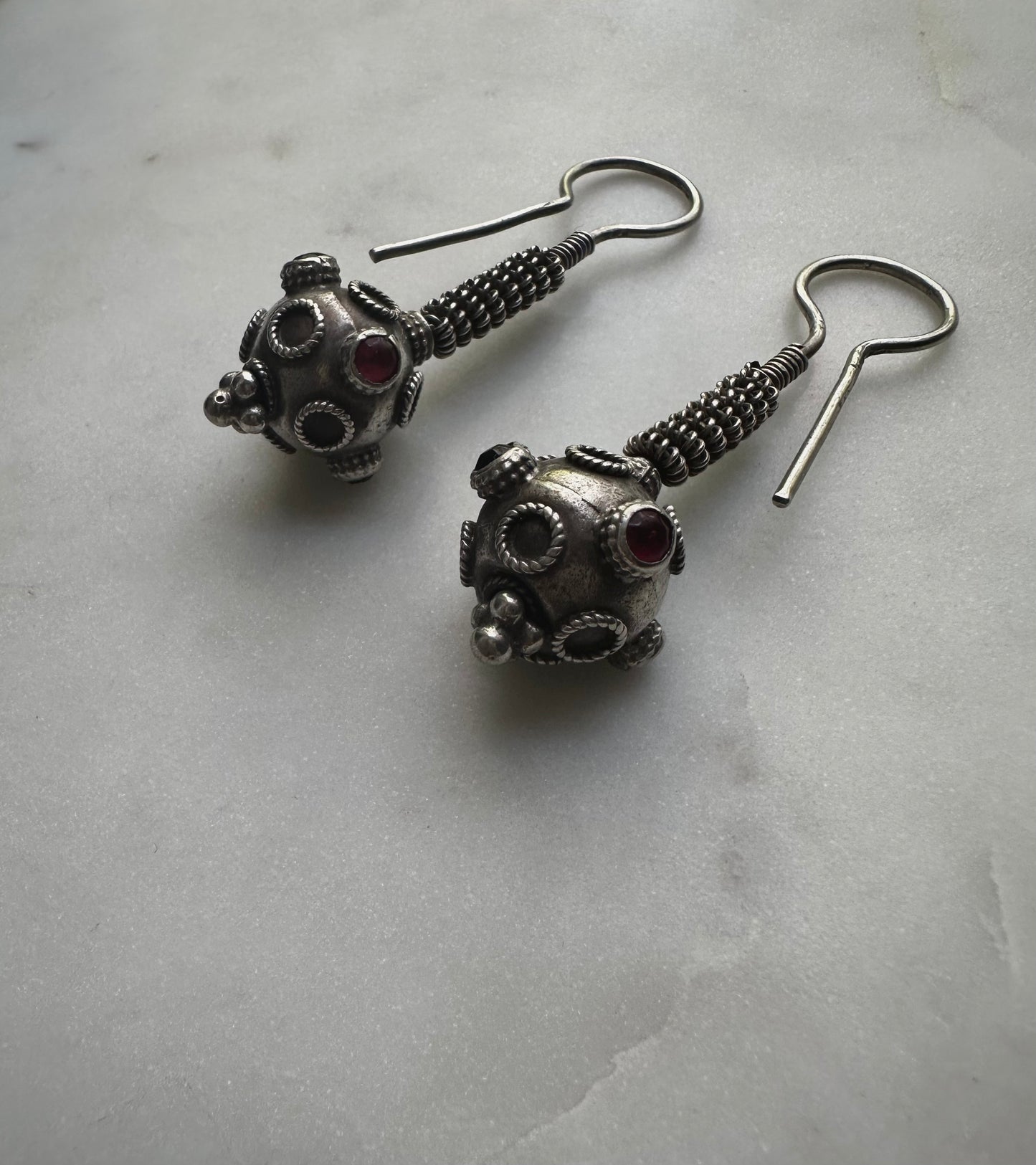 Gorgeous vintage silver earrings from Pakistan