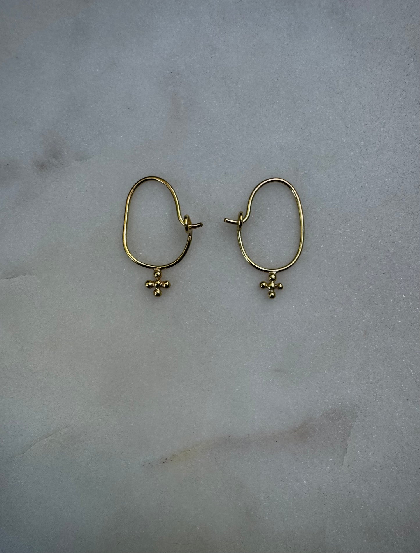 Solid 18k fairtrade gold earrings