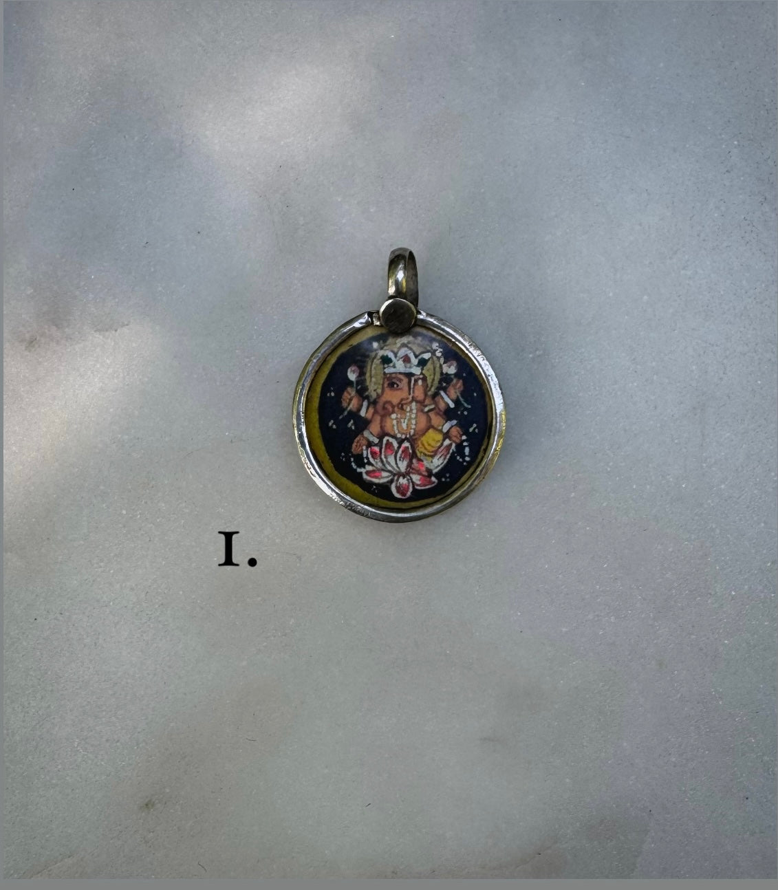 Ganesh silver amulets from India
