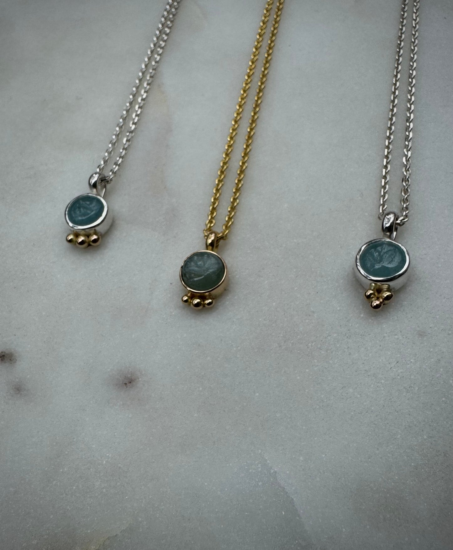 Aquamarine 18k gold collection