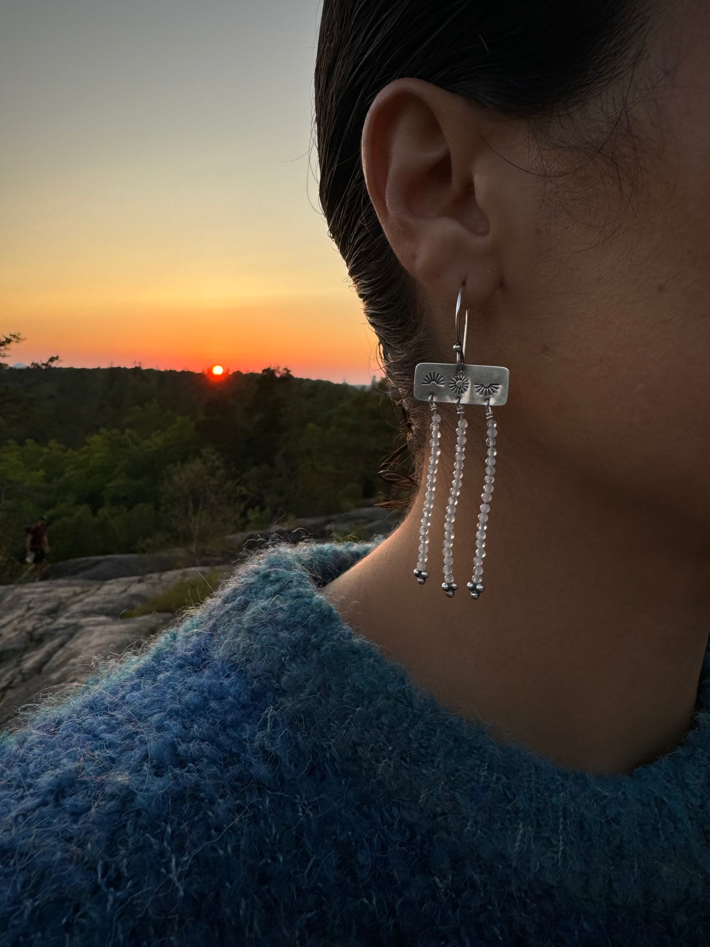Sunset sunrise earrings
