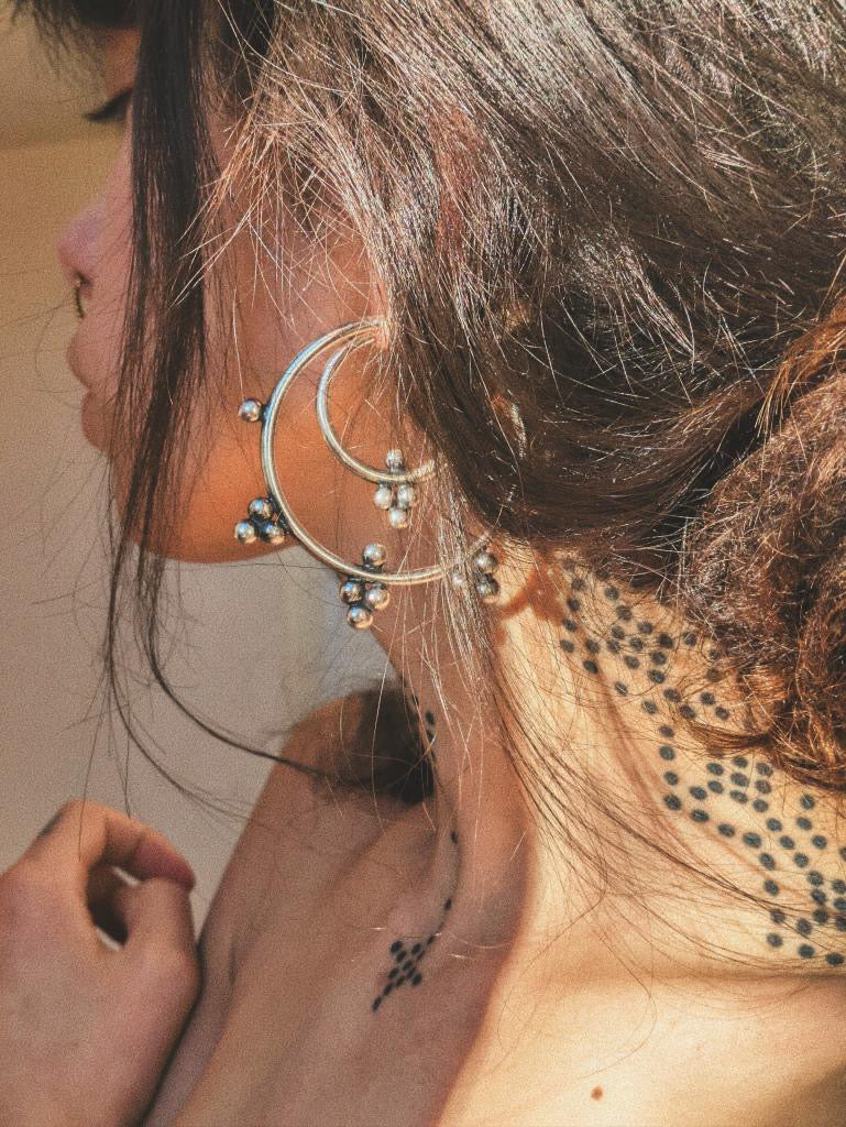 •Made to order• Set of two pair of earrings for streched ears