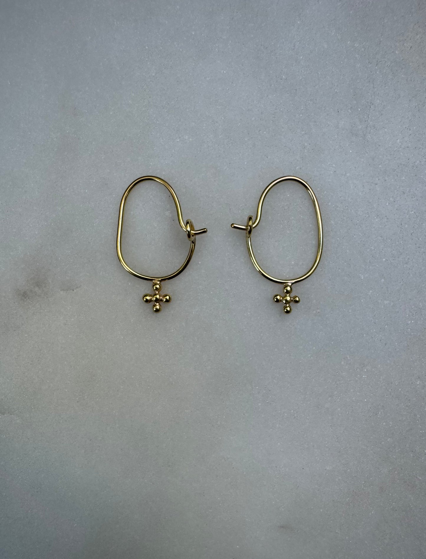 Solid 18k fairtrade gold earrings