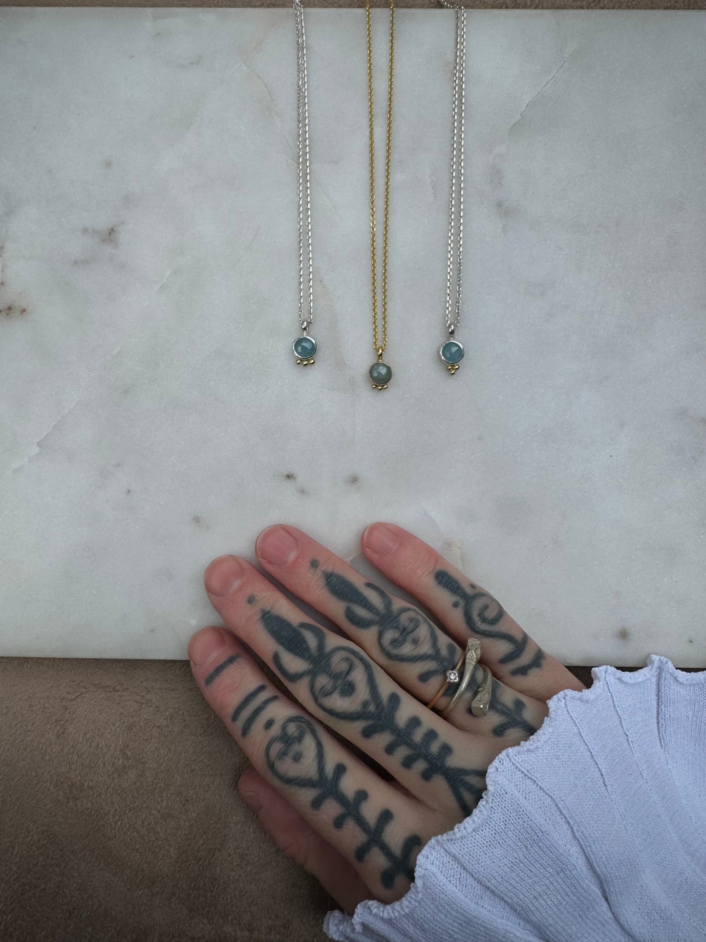Aquamarine 18k gold collection