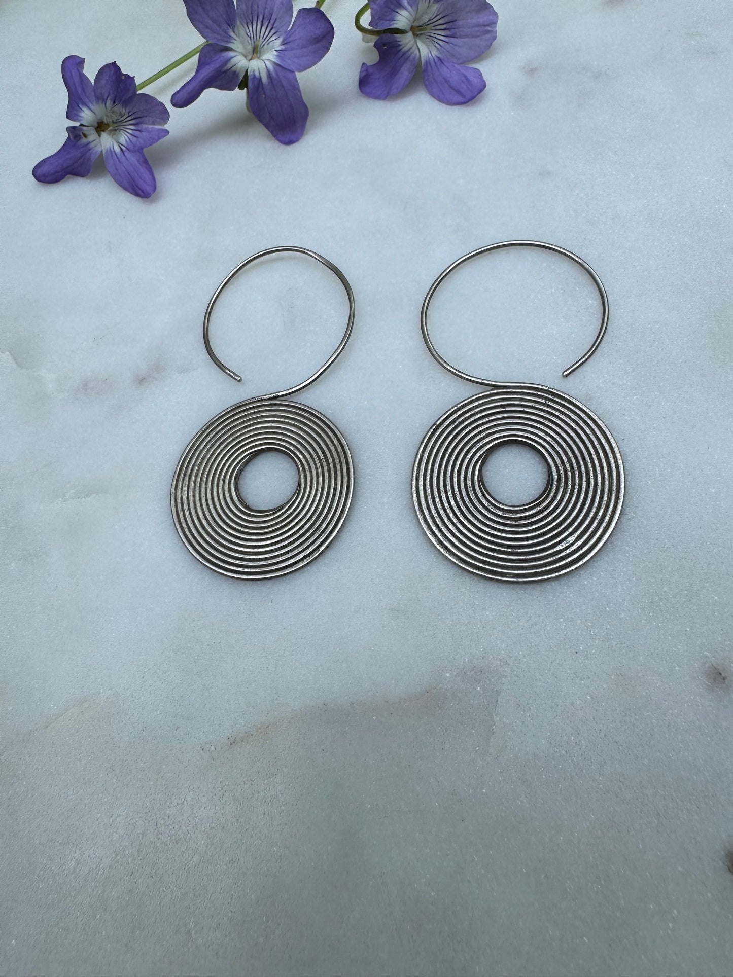 Silver earrings from Chiang mai