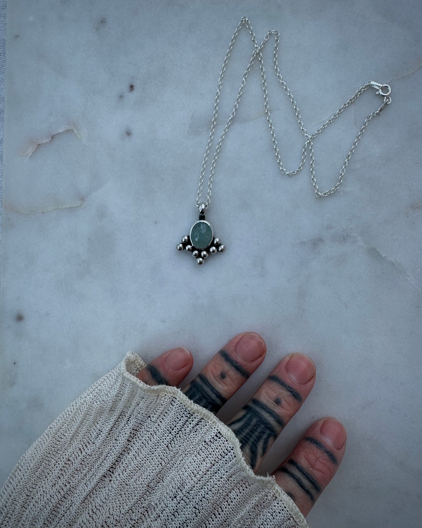 Aquamarine necklace