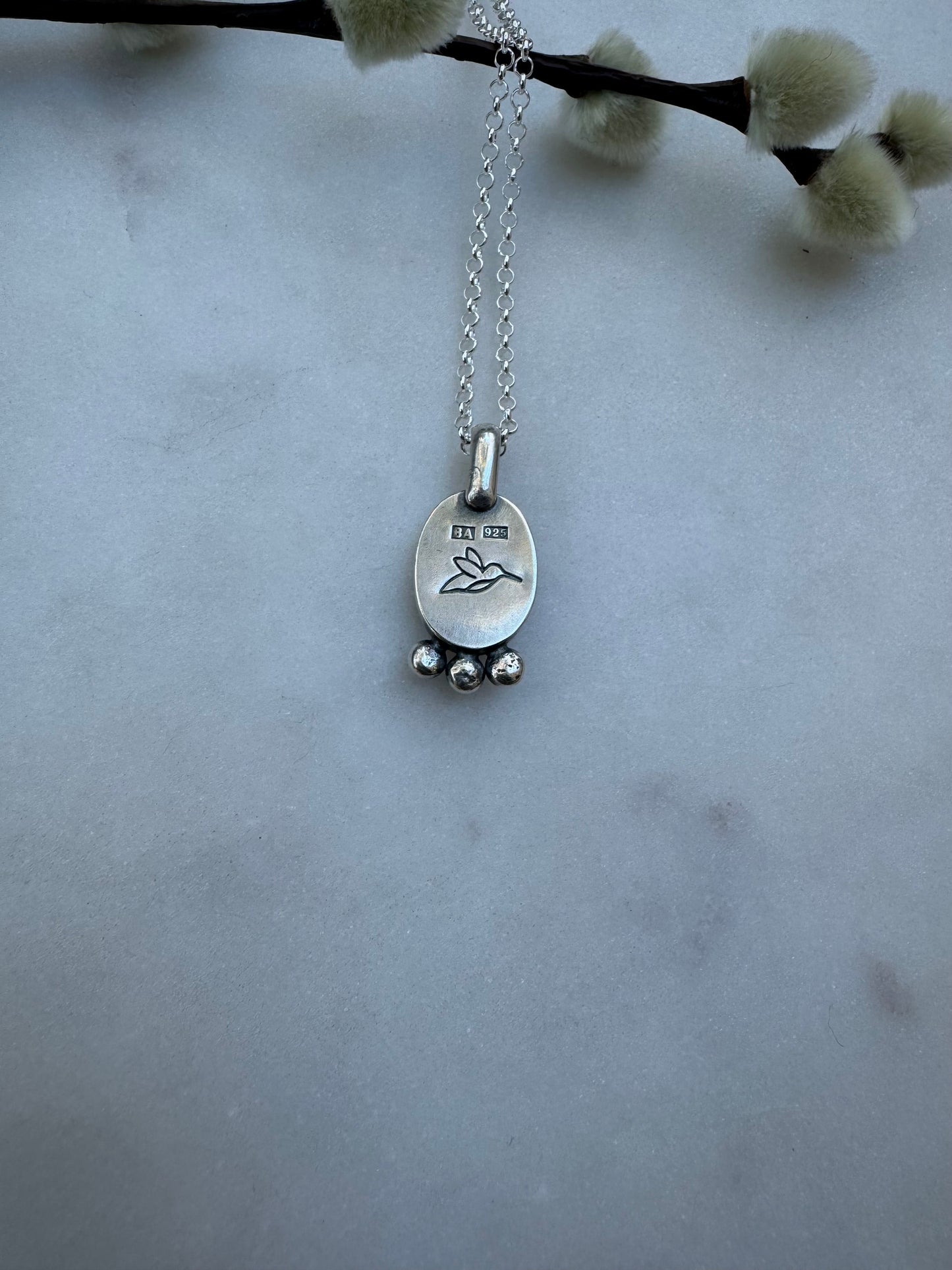 Rose cut ruby amulet
