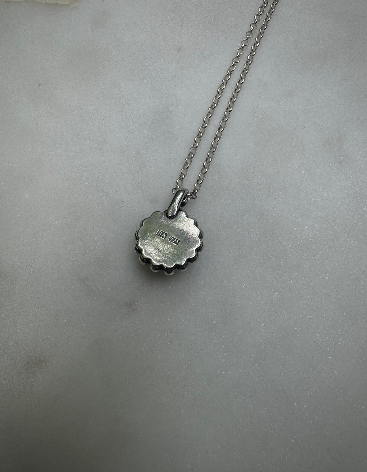 Tanzanite silver necklace