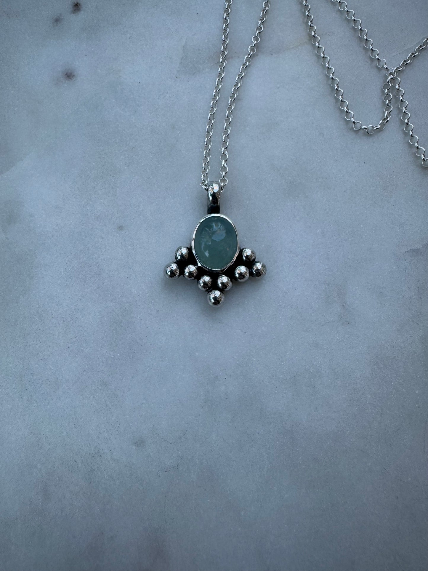 Aquamarine necklace