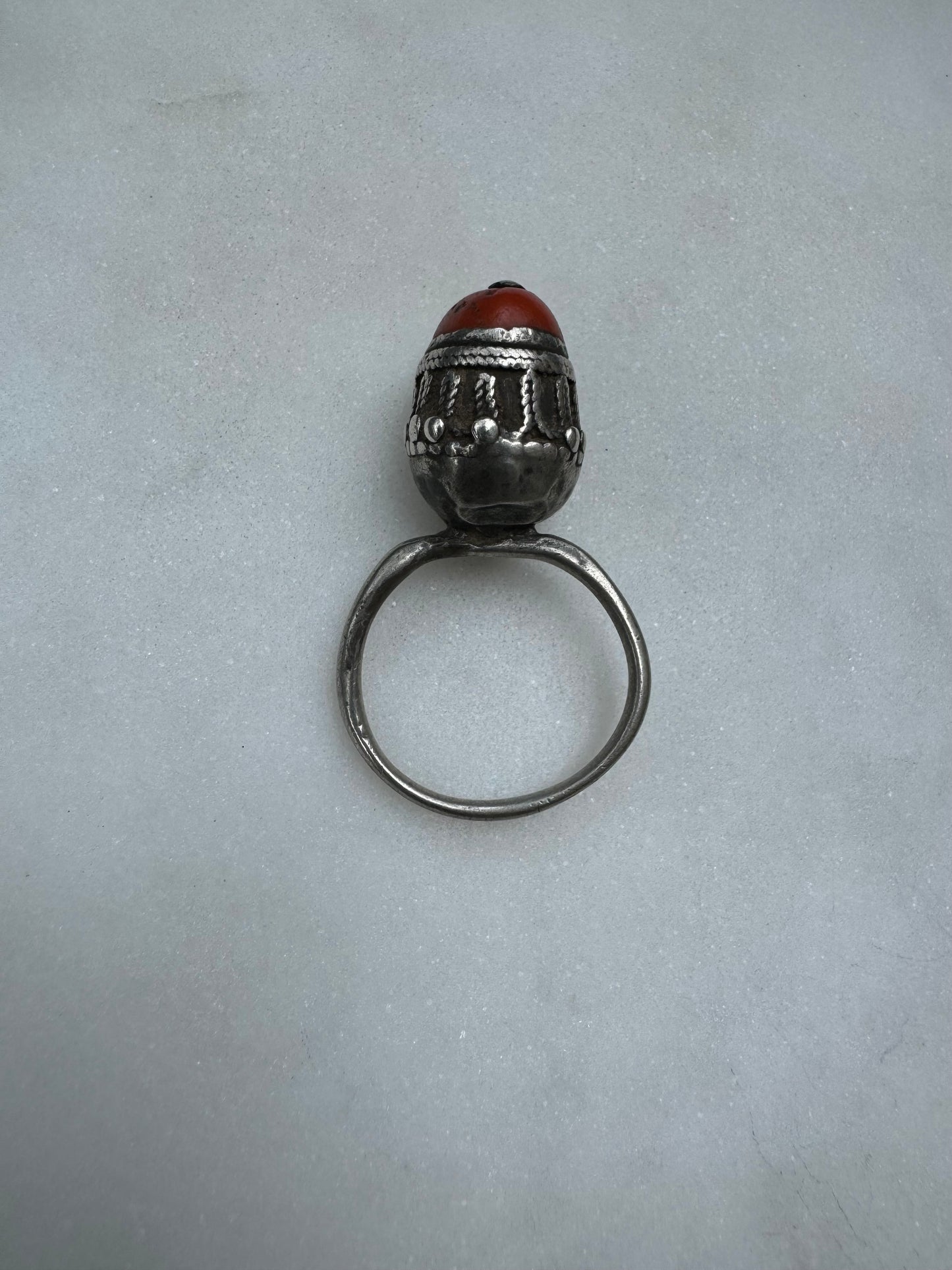 Antique ring from with coral Yemen