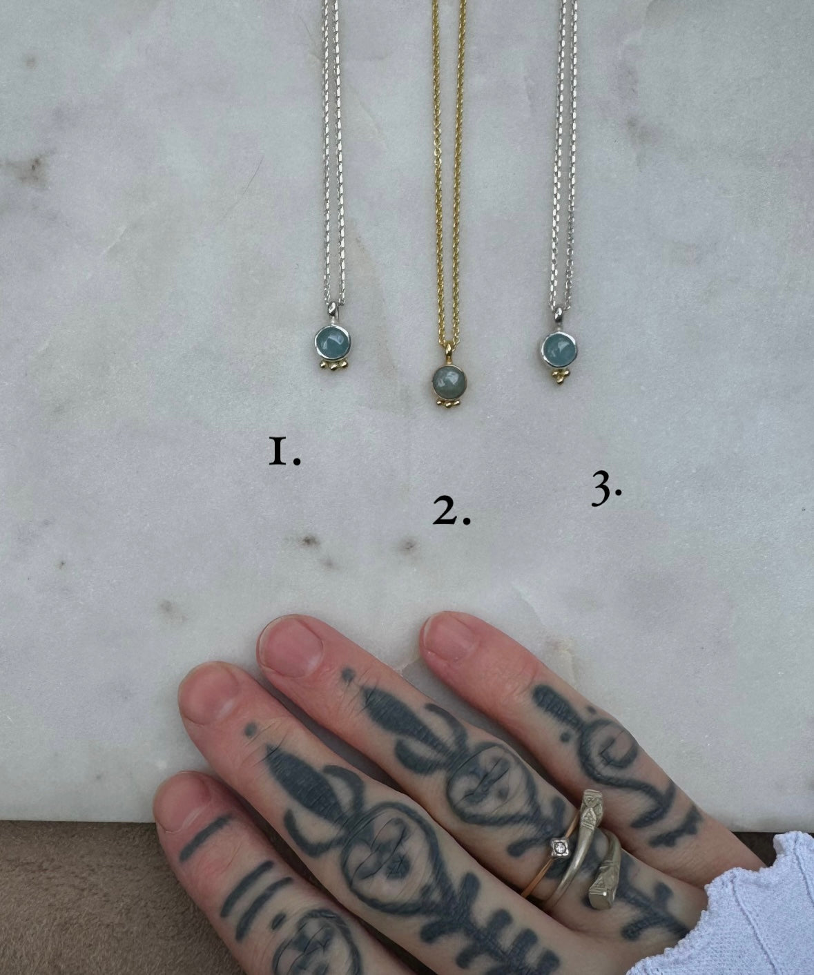 Aquamarine 18k gold collection