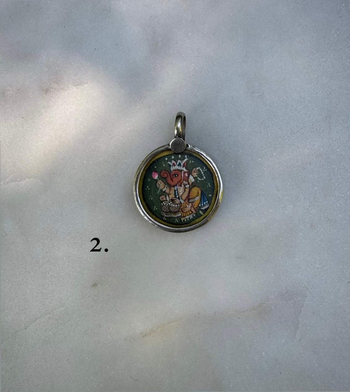 Ganesh silver amulets from India