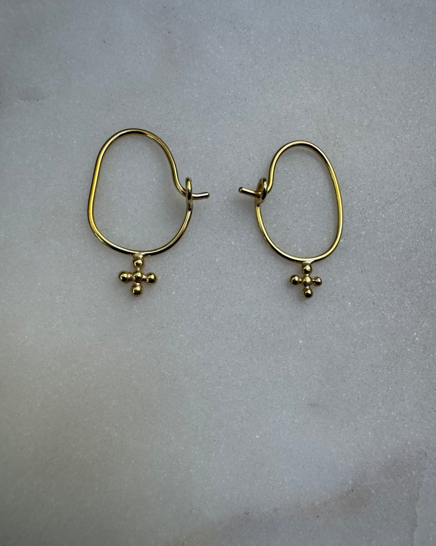 Solid 18k fairtrade gold earrings