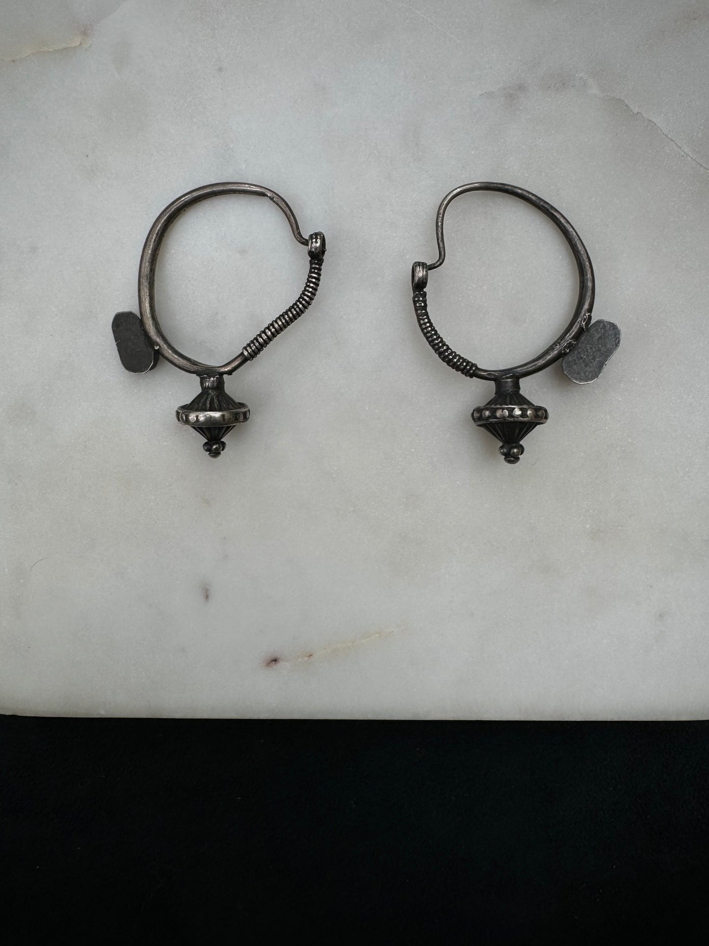 Vintage poppy earrings