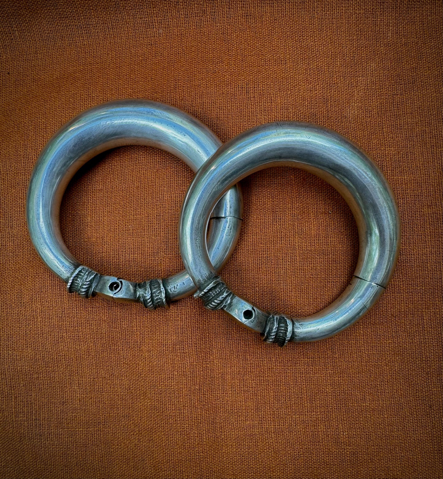 Antique silver bangles from Rajasthan