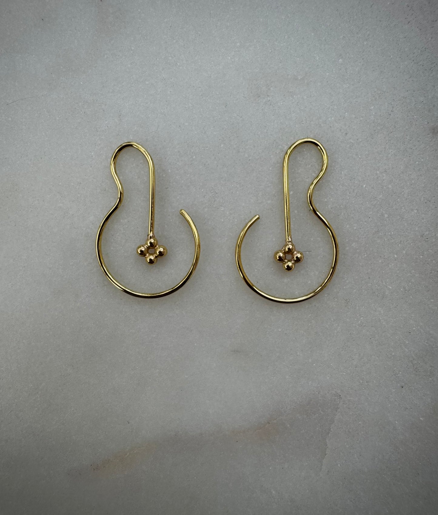 Solid 18k fairtrade gold earrings
