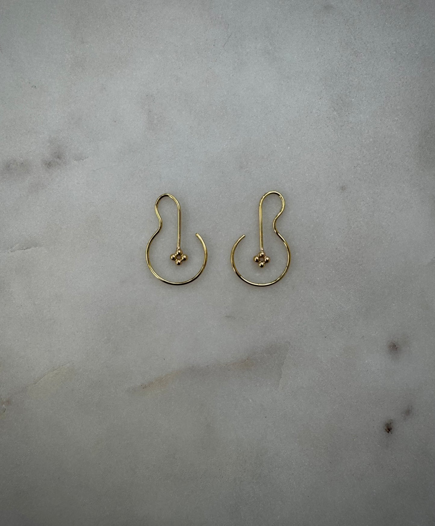 Solid 18k fairtrade gold earrings