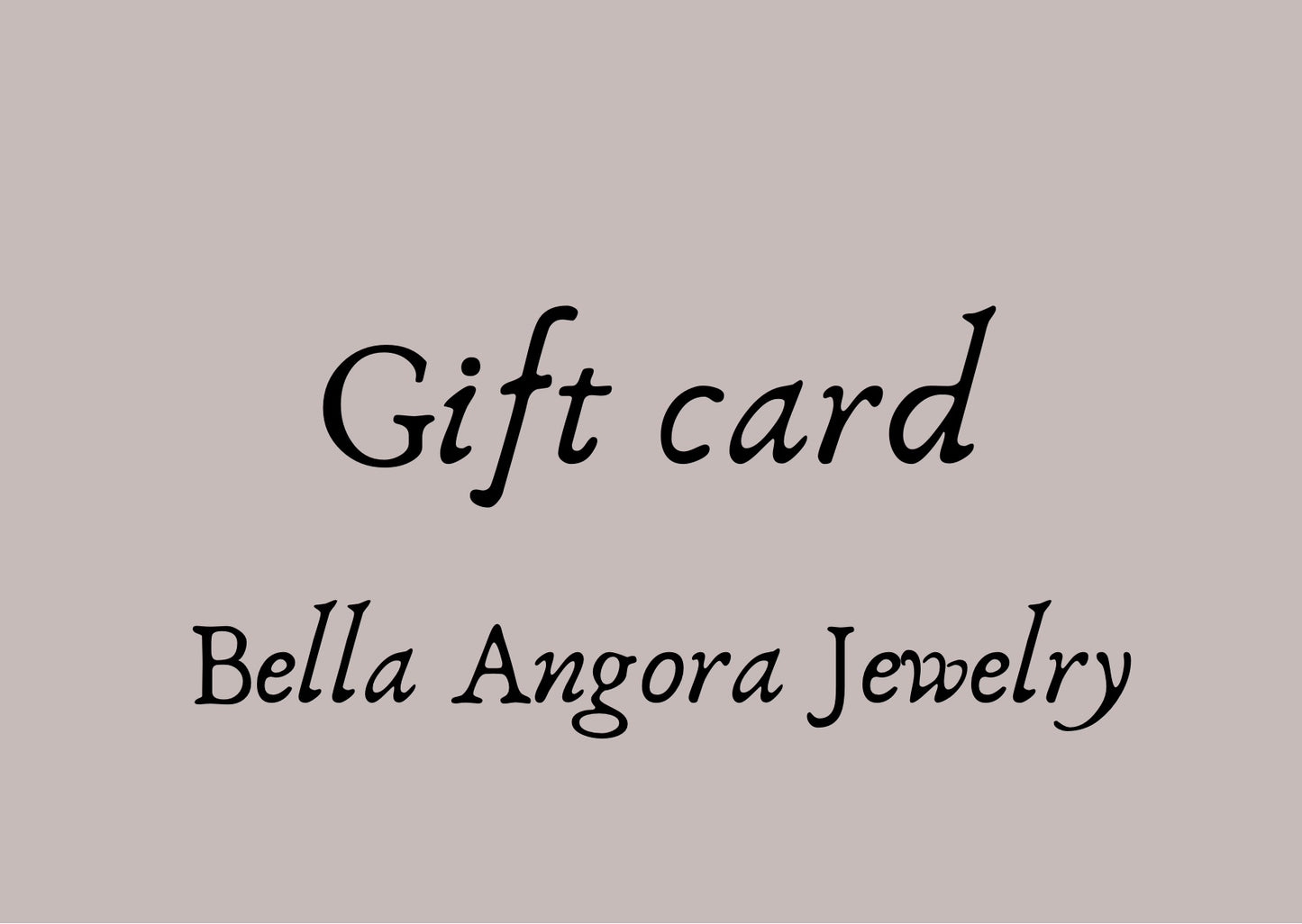 Gift card