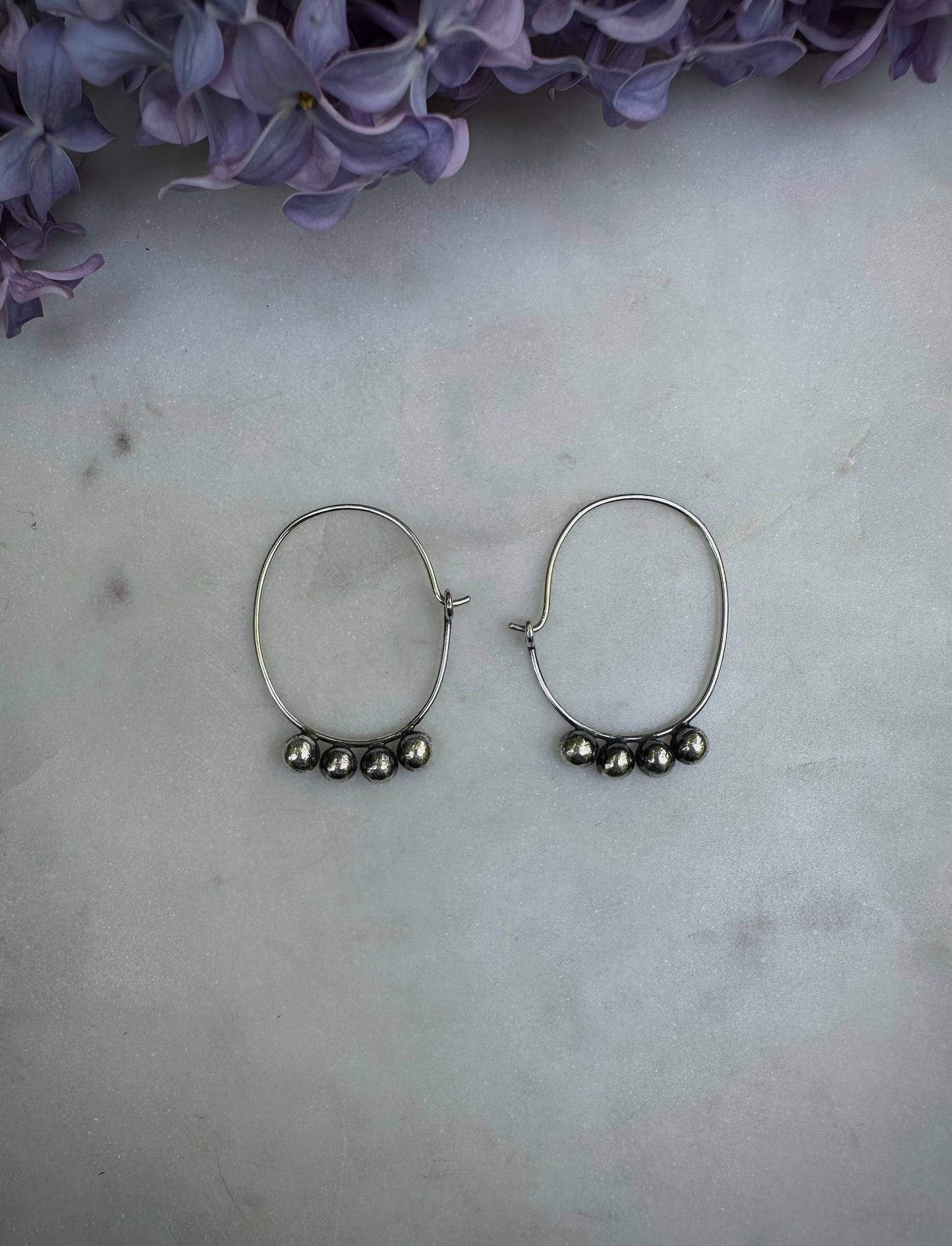 Handmade earrings in sterling silver