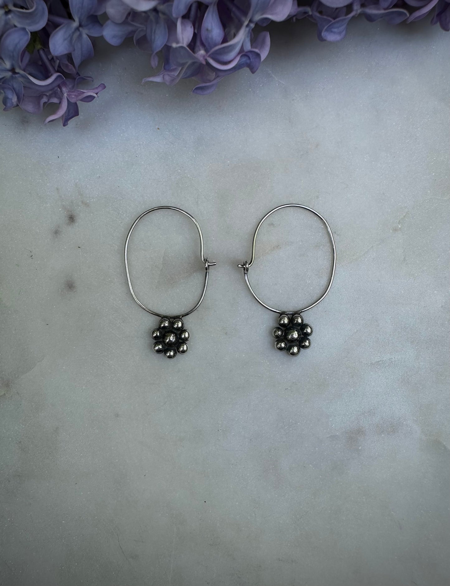 Handmade earrings in sterling silver