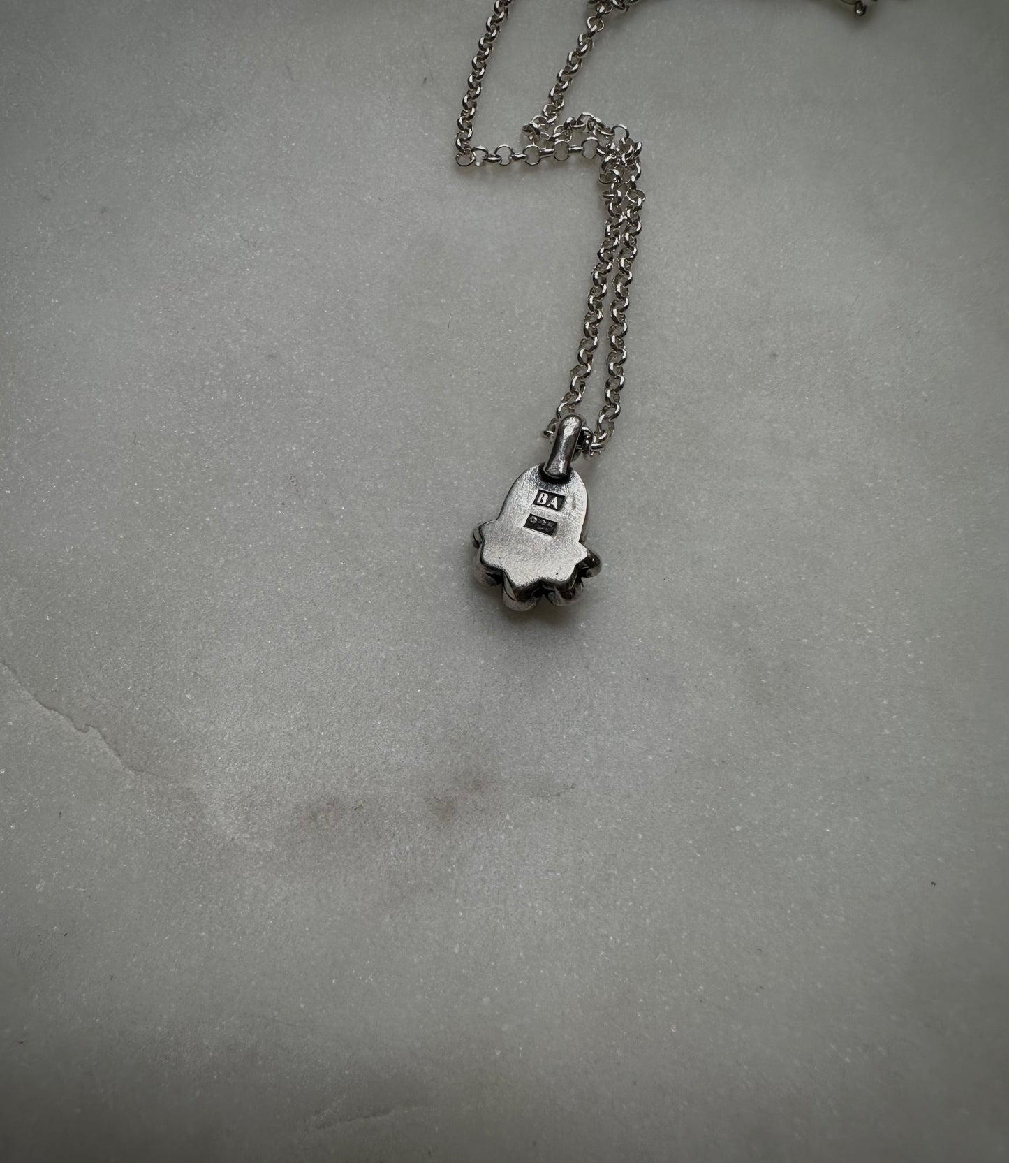 Small pink tourmaline necklace