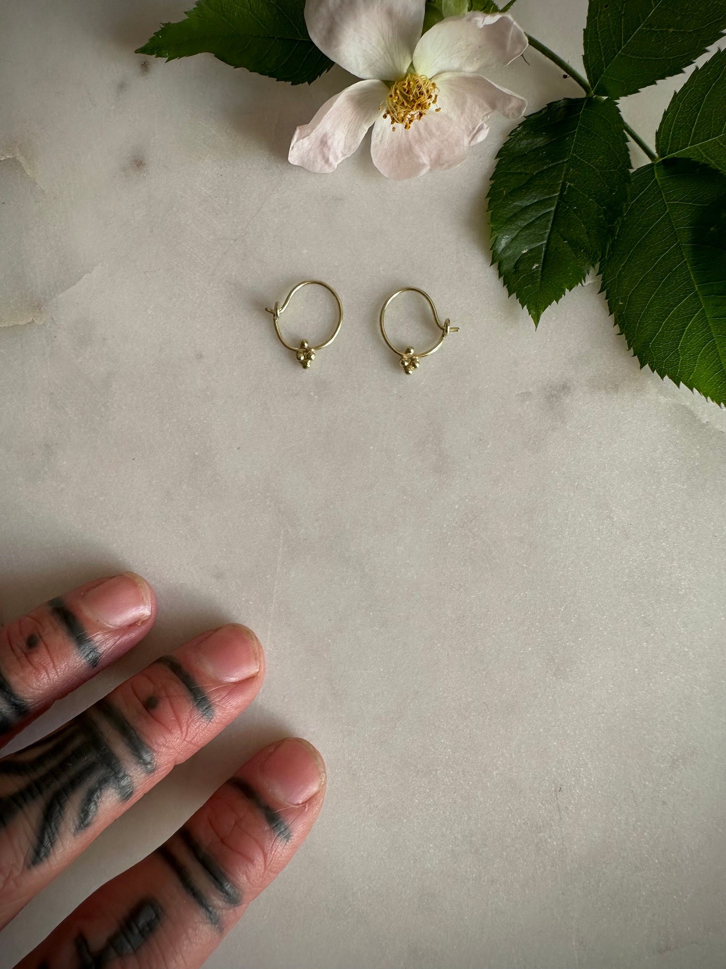 Solid 14k fairtrade gold earrings