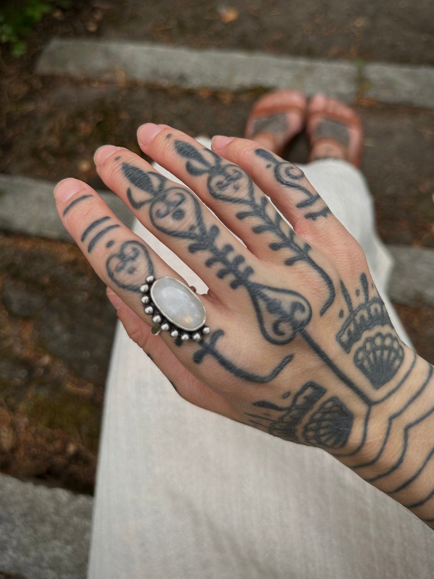 Moonstone ring Us size 7.5
