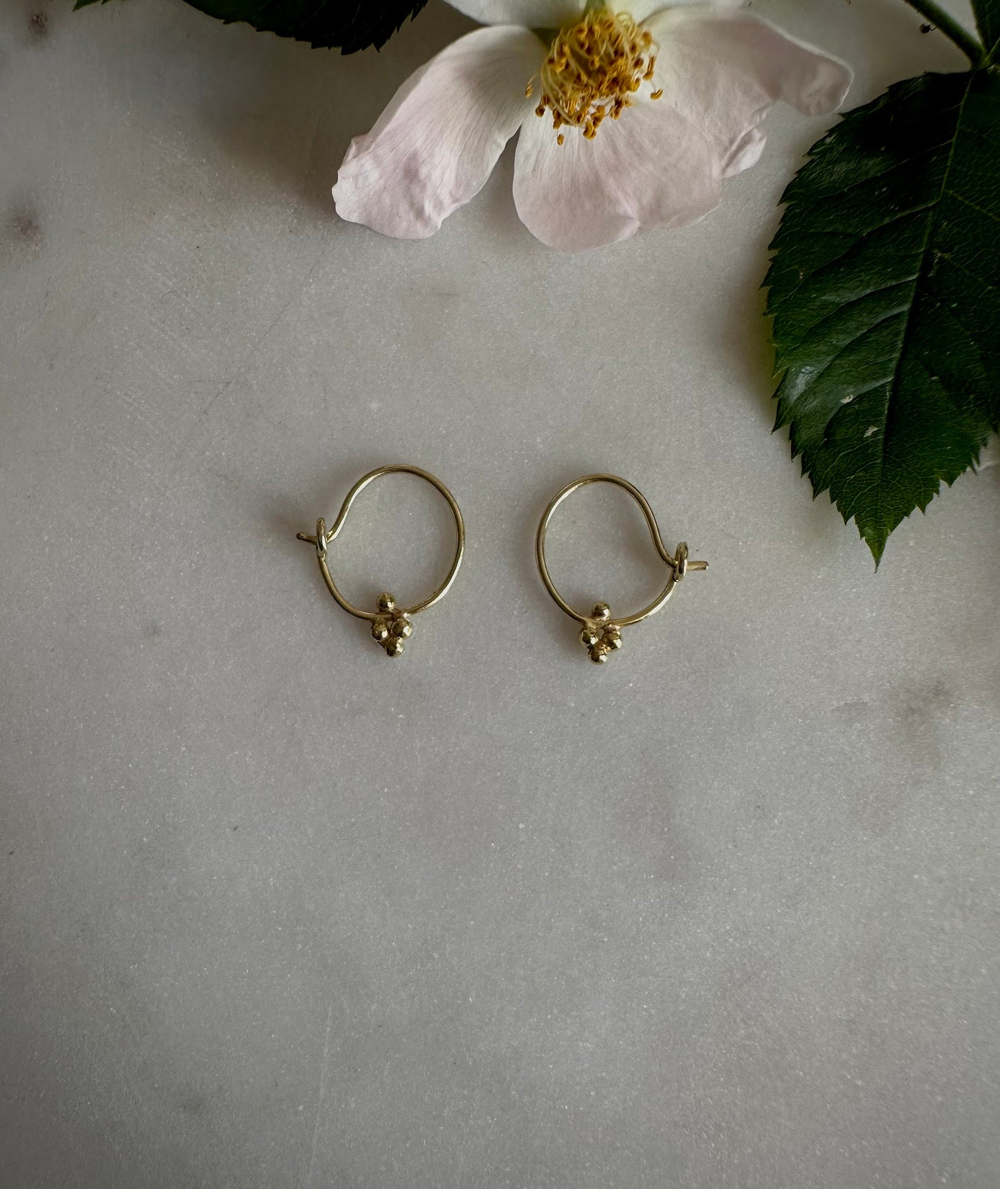 Solid 14k fairtrade gold earrings