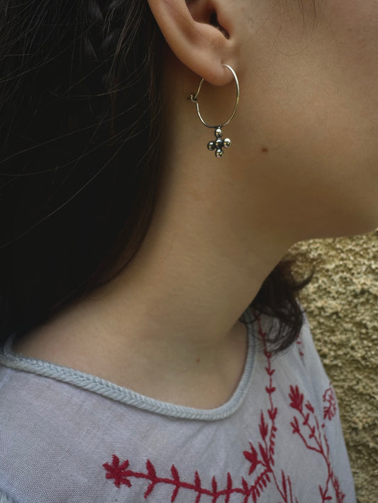 Silver earrings