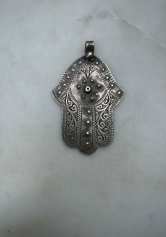 Vintage Hamsa amulet from Morocco