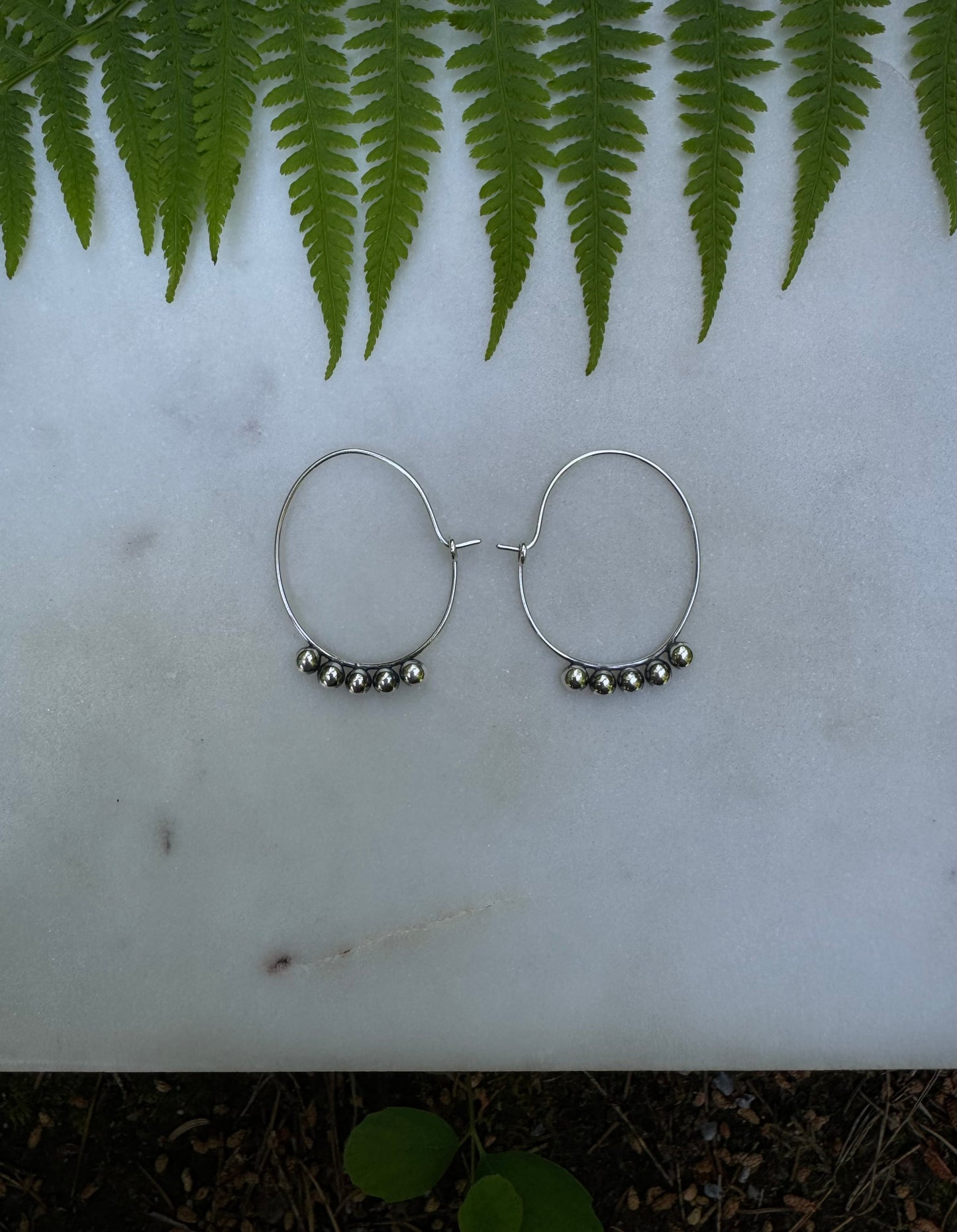 Handmade silver earrings